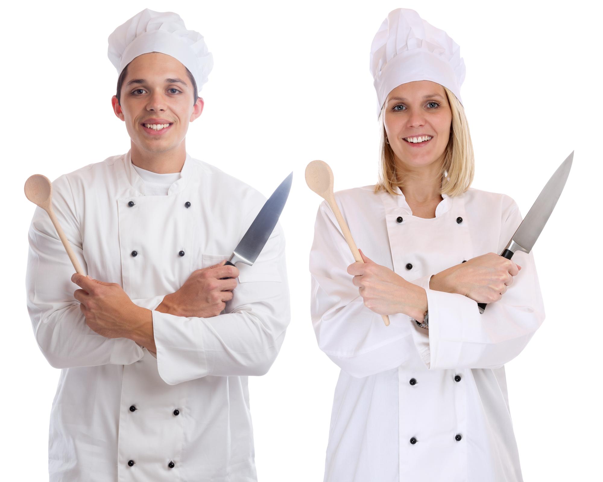 Workshop group learning knife skills